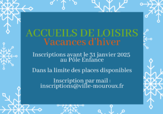 INSCRIPTIONS AUX ACCUEILS DE LOISIRS